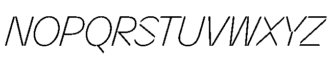 Sizek Pro Semi Condensed Extra Light Italic Font UPPERCASE