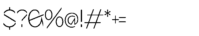 Sizek Pro Semi Condensed Extra Light Font OTHER CHARS
