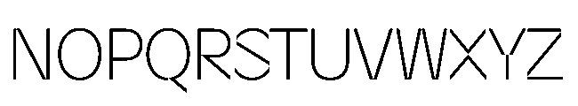 Sizek Pro Semi Condensed Extra Light Font UPPERCASE