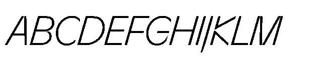 Sizek Pro Semi Condensed Light Italic Font UPPERCASE