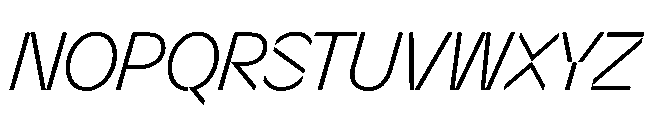 Sizek Pro Semi Condensed Light Italic Font UPPERCASE