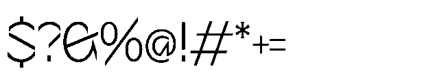 Sizek Pro Semi Condensed Light Font OTHER CHARS