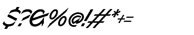 Sizek Pro Semi Condensed Medium Super Italic Font OTHER CHARS