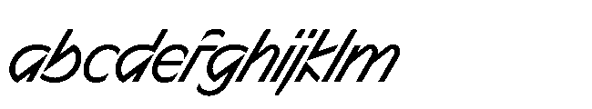 Sizek Pro Semi Condensed Regular Super Italic FONT