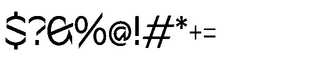 Sizek Pro Semi Condensed Regular Font OTHER CHARS
