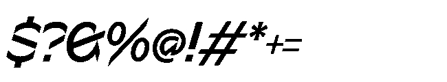 Sizek Pro Semi Condensed Semi Bold Italic Font OTHER CHARS