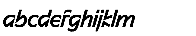 Sizek Pro Semi Condensed Semi Bold Italic FONT
