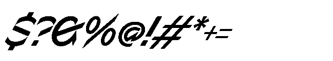 Sizek Pro Semi Condensed Semi Bold Super Italic Font OTHER CHARS