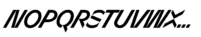 Sizek Pro Semi Condensed Semi Bold Super Italic Font UPPERCASE