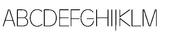 Sizek Pro Semi Condensed Thin Font UPPERCASE