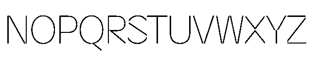 Sizek Pro Semi Condensed Thin Font UPPERCASE