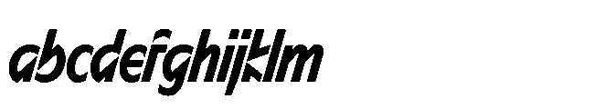 Sizek Pro Ultra Condensed Bold Italic FONT