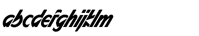 Sizek Pro Ultra Condensed Bold Super Italic FONT