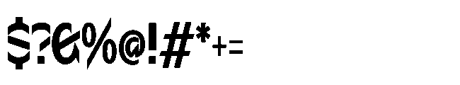 Sizek Pro Ultra Condensed Bold Font OTHER CHARS