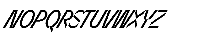 Sizek Pro Ultra Condensed Book Super Italic Font UPPERCASE