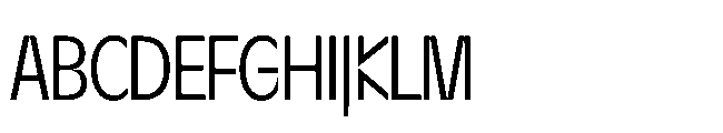 Sizek Pro Ultra Condensed Clear Font UPPERCASE