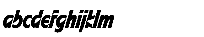 Sizek Pro Ultra Condensed Extra Bold Italic FONT