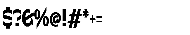 Sizek Pro Ultra Condensed Extra Bold Font OTHER CHARS
