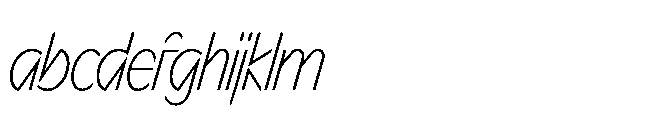 Sizek Pro Ultra Condensed Extra Light Italic FONT