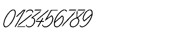 Sizek Pro Ultra Condensed Extra Light Super Italic Font OTHER CHARS