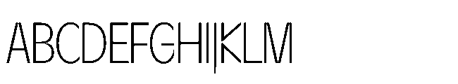 Sizek Pro Ultra Condensed Extra Light Font UPPERCASE