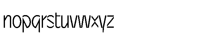 Sizek Pro Ultra Condensed Light Font LOWERCASE