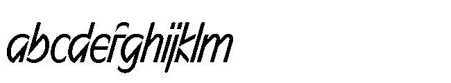 Sizek Pro Ultra Condensed Regular Italic FONT