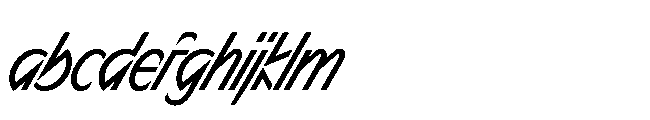 Sizek Pro Ultra Condensed Regular Super Italic FONT