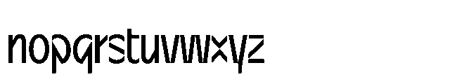 Sizek Pro Ultra Condensed Regular Font LOWERCASE