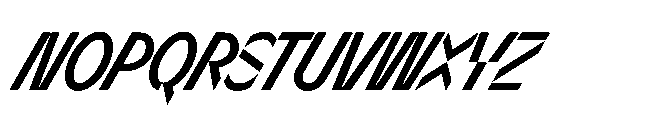Sizek Pro Ultra Condensed Semi Bold Super Italic Font UPPERCASE