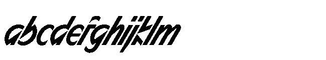 Sizek Pro Ultra Condensed Semi Bold Super Italic FONT