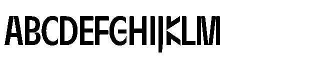 Sizek Pro Ultra Condensed Semi Bold Font UPPERCASE