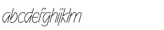 Sizek Pro Ultra Condensed Thin Italic FONT