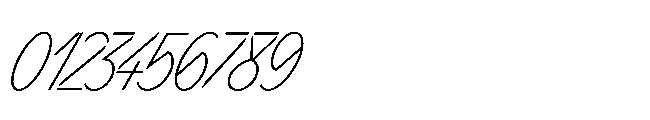 Sizek Pro Ultra Condensed Thin Super Italic Font OTHER CHARS