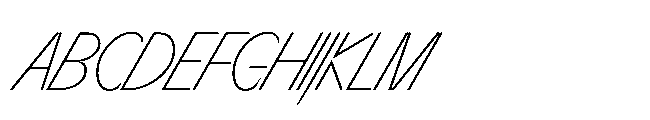 Sizek Pro Ultra Condensed Thin Super Italic Font UPPERCASE