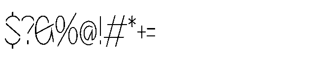 Sizek Pro Ultra Condensed Thin Font OTHER CHARS