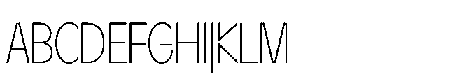 Sizek Pro Ultra Condensed Thin Font UPPERCASE