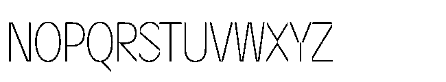 Sizek Pro Ultra Condensed Thin Font UPPERCASE