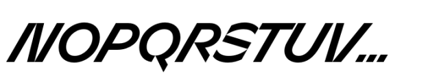 Sizek Semi Bold Super Italic Font UPPERCASE