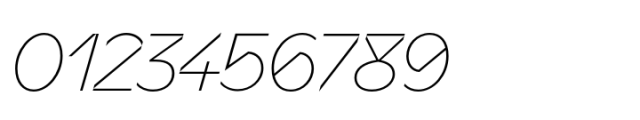 Sizek Thin Italic Font OTHER CHARS