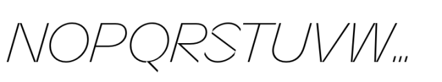 Sizek Thin Italic Font UPPERCASE