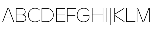 Sizek Thin Font UPPERCASE
