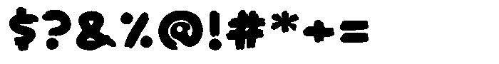 Sizzle Font OTHER CHARS
