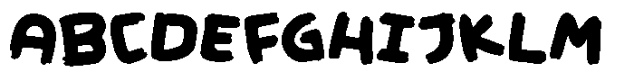 Sizzle Font UPPERCASE