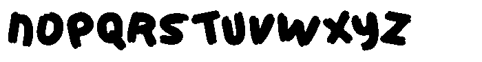 Sizzle Font LOWERCASE