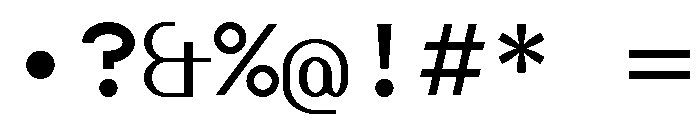 Siegelaub Mono Font OTHER CHARS