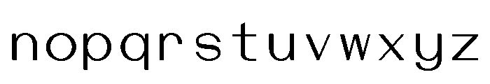 Siegelaub MonoGrotesque Font LOWERCASE