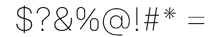 Silka ExtraLight Font OTHER CHARS