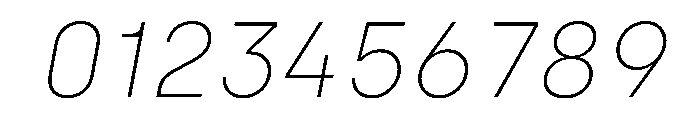 Silka ExtraLightItalic Font OTHER CHARS