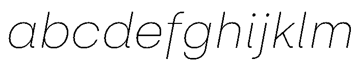 Silka ExtraLightItalic FONT